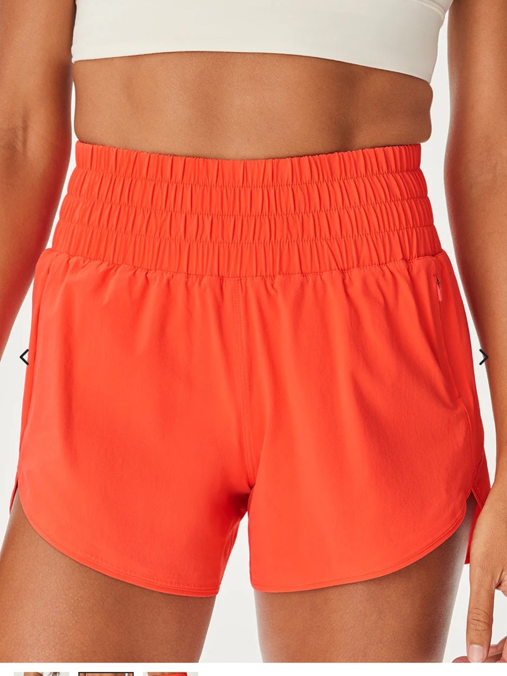 Only worn twice - Outdoor Voices LightSpeed 3" coral shorts